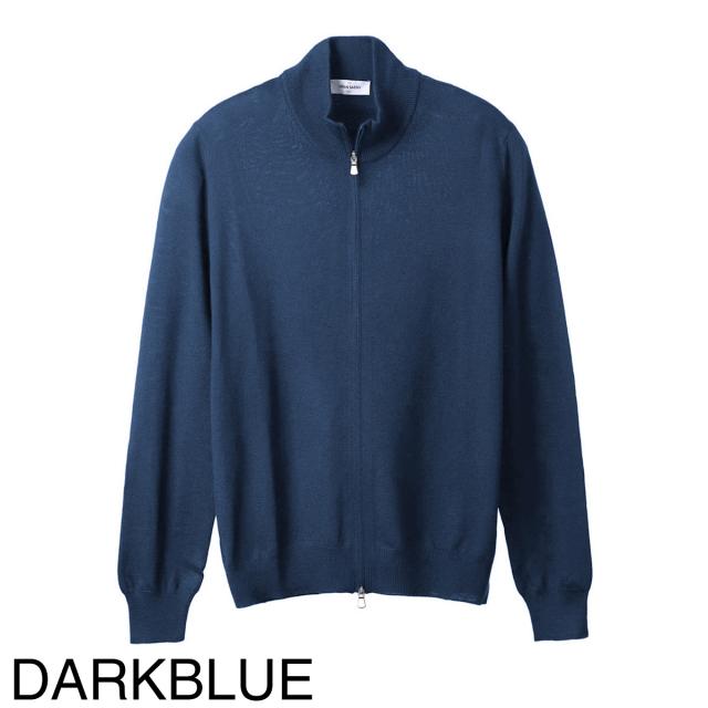 あす着] グランサッソ Gran Sasso ジップアップ カーディガン