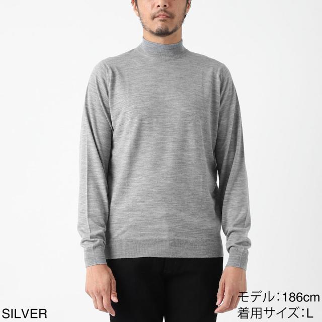 ジョンスメドレー JOHN SMEDLEY モックネック ニット メンズ HARCOURT エクストラファインメリノウール 30ゲージ STANDARD FIT_1