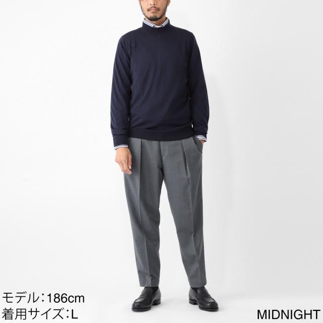 ジョンスメドレー JOHN SMEDLEY モックネック ニット メンズ HARCOURT エクストラファインメリノウール 30ゲージ STANDARD FIT_4