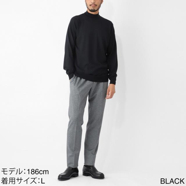 ジョンスメドレー JOHN SMEDLEY モックネック ニット メンズ HARCOURT エクストラファインメリノウール 30ゲージ STANDARD FIT_5