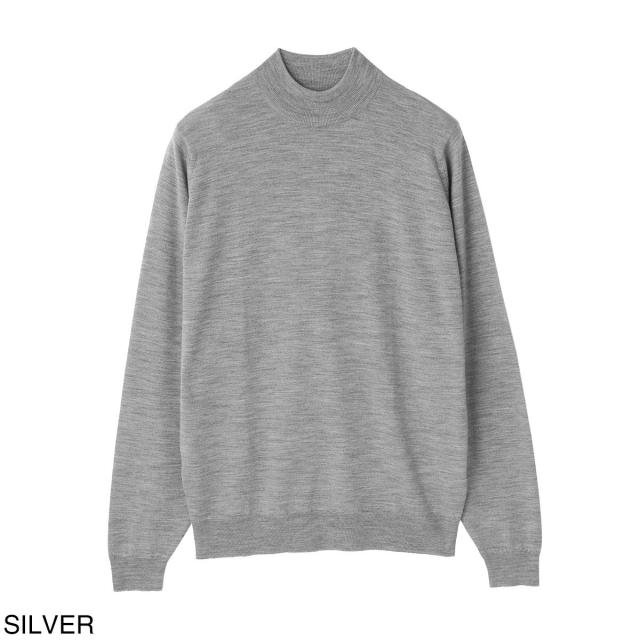 ジョンスメドレー JOHN SMEDLEY モックネック ニット メンズ HARCOURT エクストラファインメリノウール 30ゲージ STANDARD FIT_6