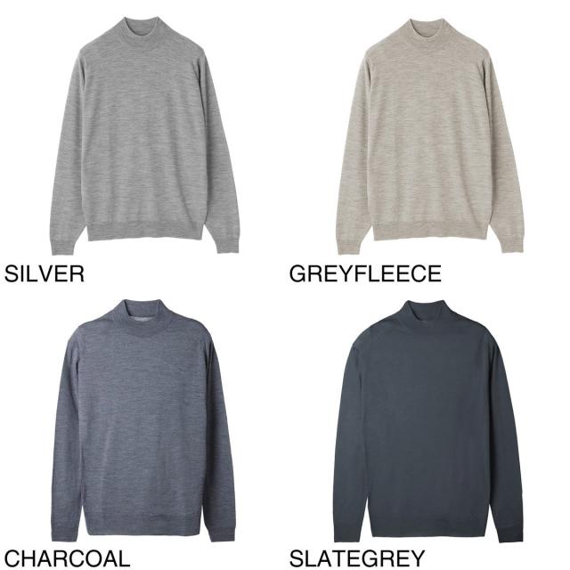 ジョンスメドレー JOHN SMEDLEY モックネック ニット メンズ HARCOURT エクストラファインメリノウール 30ゲージ STANDARD FIT_13