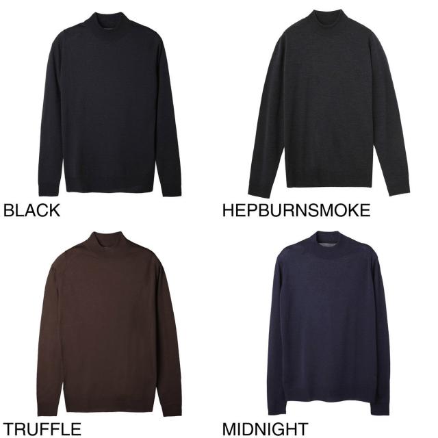 ジョンスメドレー JOHN SMEDLEY モックネック ニット メンズ HARCOURT エクストラファインメリノウール 30ゲージ STANDARD FIT_14