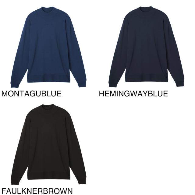 ジョンスメドレー JOHN SMEDLEY モックネック ニット メンズ HARCOURT エクストラファインメリノウール 30ゲージ STANDARD FIT_16