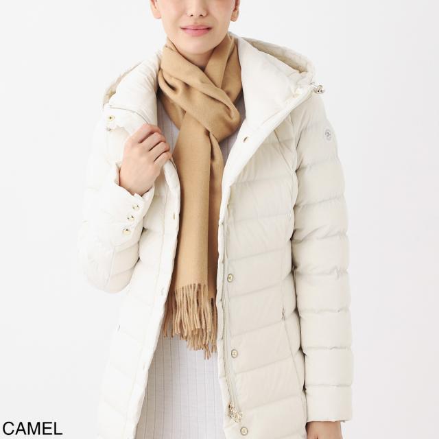 Johnstons of Elgin カシミヤマフラー キャメル あす着