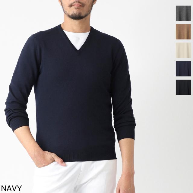 [あす着] グランサッソ Gran Sasso Vネック ニット メンズ