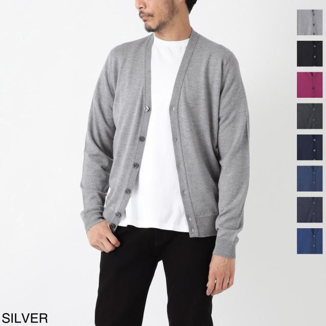 JOHN SMEDLEY グレー カーディガン M JOHN SMEDLEY ジョンスメドレー カーディガン Mサイズ グレー