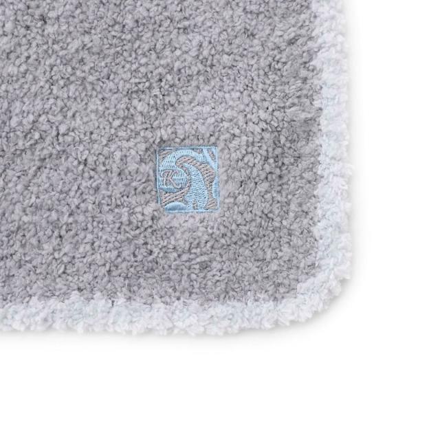 kashwére カシウエアベビーブランケット、バスタオル ネイビー、ホワイト