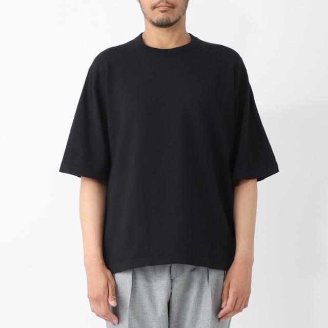 ジョンスメドレー JOHN SMEDLEY クルーネック 半袖ニット メンズ TINDALL ティンダル シーアイランドコットン 24ゲージ_1