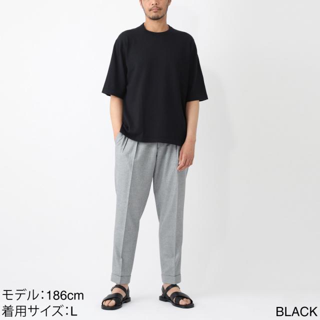 ジョンスメドレー JOHN SMEDLEY クルーネック 半袖ニット メンズ TINDALL ティンダル シーアイランドコットン 24ゲージ_4