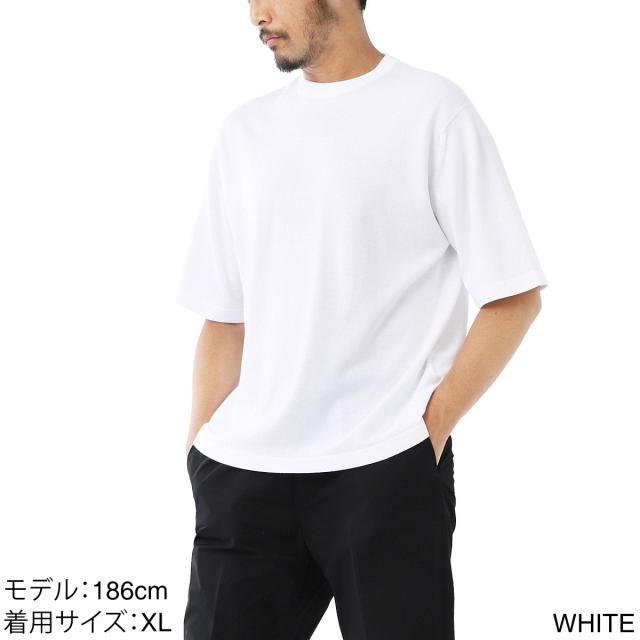 ジョンスメドレー JOHN SMEDLEY クルーネック 半袖ニット メンズ TINDALL ティンダル シーアイランドコットン 24ゲージ_5