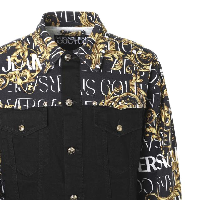 あす着] ヴェルサーチェ VERSACE JEANS COUTURE デニムジャケット メンズ
