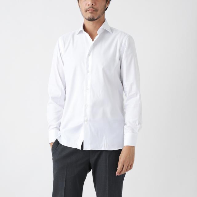 [あす着] ボリエッロ BORRIELLO ワイドカラーシャツ メンズ MARECHIARO SLIM FIT