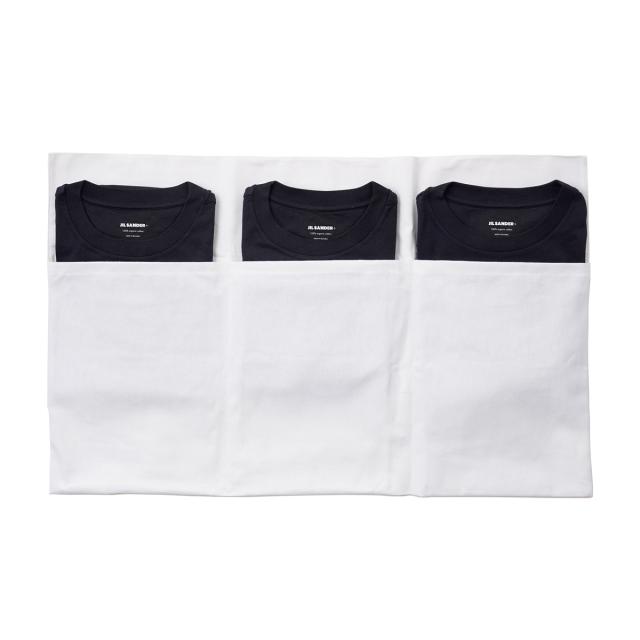 あす着] ジルサンダー JIL SANDER クルーネックカットソー メンズの