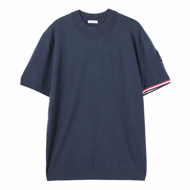 あす着] モンクレール MONCLER クルーネック半袖Tシャツ ニットTシャツ