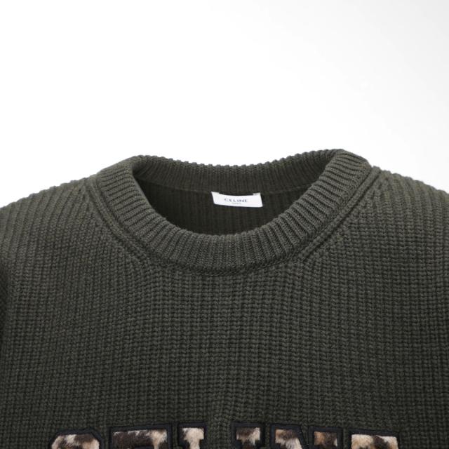 あす着] セリーヌ CELINE クルーネック ニット メンズ