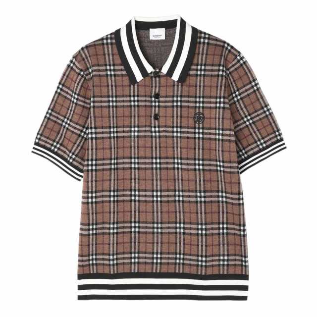 直販専門店 [あす着] バーバリー BURBERRY ニットポロシャツ メンズ