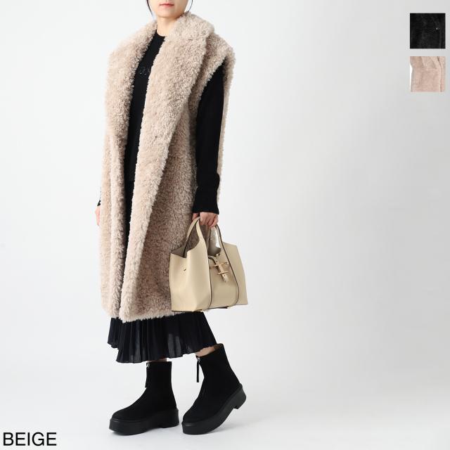 ラムスエード＆ニット使いジレ トップス ベスト ジレ 335501 トップス ベスト ジレ ラムスエード＆ニット使いジレ 335501