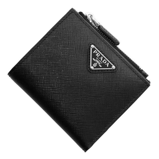 プラダ PRADA 2つ折り財布 小銭入れ付き メンズ SAFFIANO TRIANGOLO