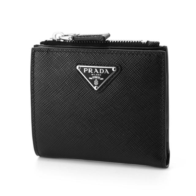 プラダ PRADA 2つ折り財布 小銭入れ付き メンズ SAFFIANO TRIANGOLO_1