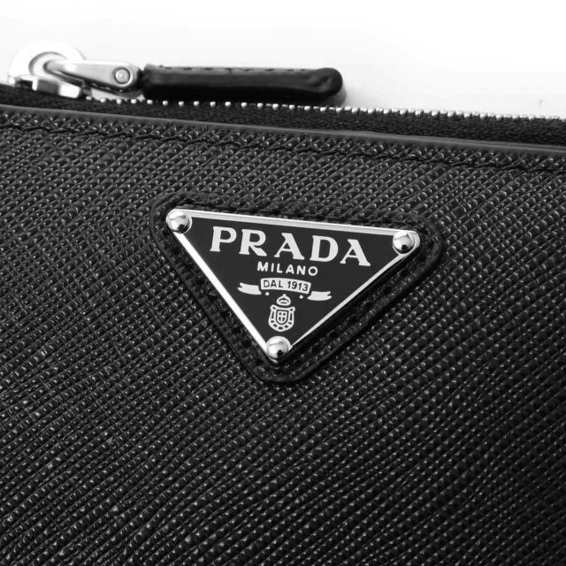 プラダ PRADA 2つ折り財布 小銭入れ付き メンズ SAFFIANO TRIANGOLO_8