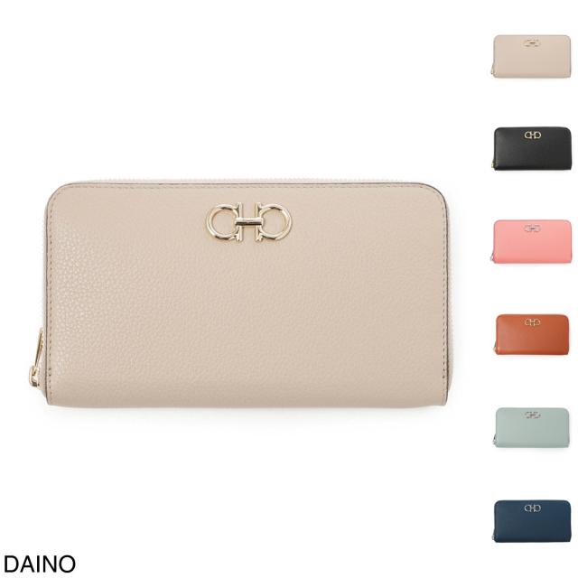 [あす着] フェラガモ FERRAGAMO ラウンドファスナー長財布 ロングウォレット レディースの通販は