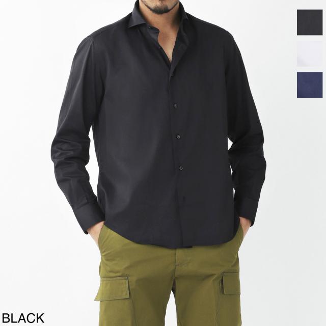 [あす着] ガッリア GALLIA ホリゾンタルカラー シャツ メンズ