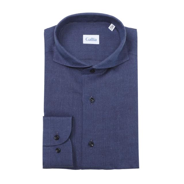 ガッリア GALLIA ホリゾンタルカラー リネンシャツ メンズの通販はau