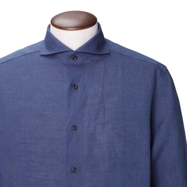 ガッリア GALLIA ホリゾンタルカラー リネンシャツ メンズの通販はau