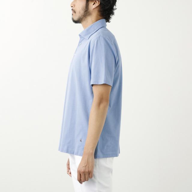 あす着] ギローバー GUY ROVER 半袖ポロシャツ セミワイドカラーシャツ