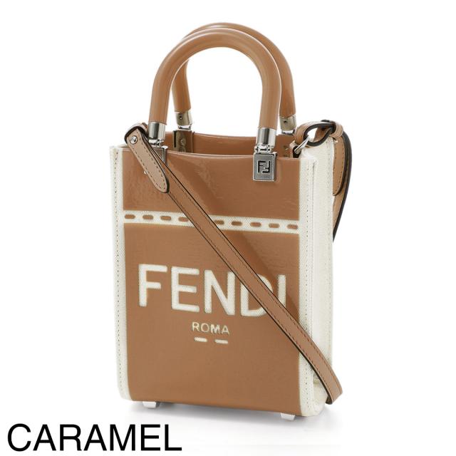 FENDI フェンディトート レザーバッグ2WAYゴールド仕上げの