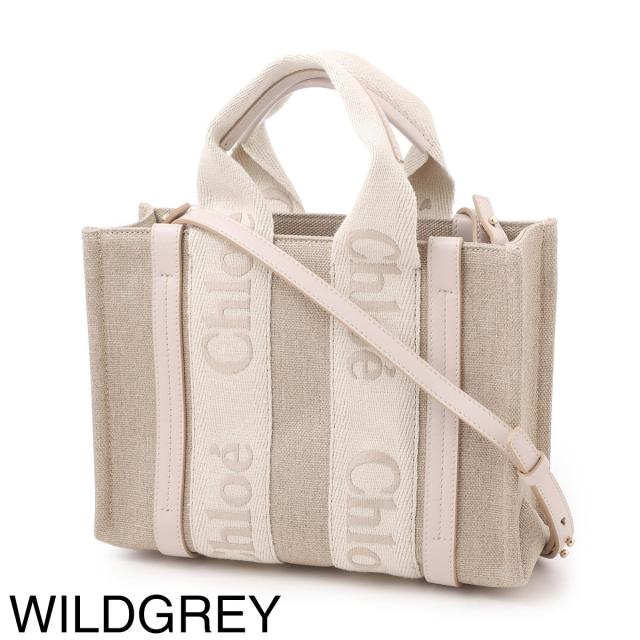 chloe＊2wayバッグ Chloe 2WAYバッグ woody フェルト レザー スモール