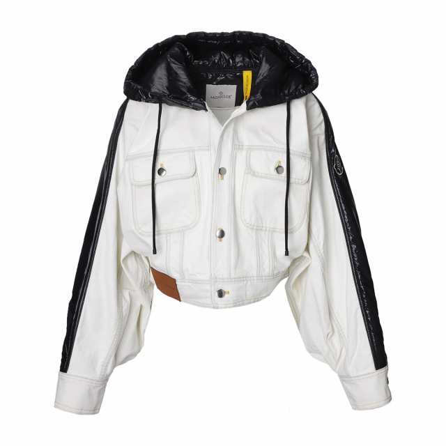 あす着] モンクレール MONCLER デニムジャケット クロップド