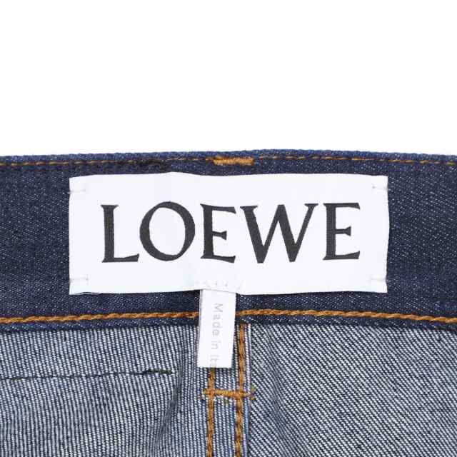 あす着] ロエベ LOEWE ボタンフライジーンズ フィッシャーマンデニム