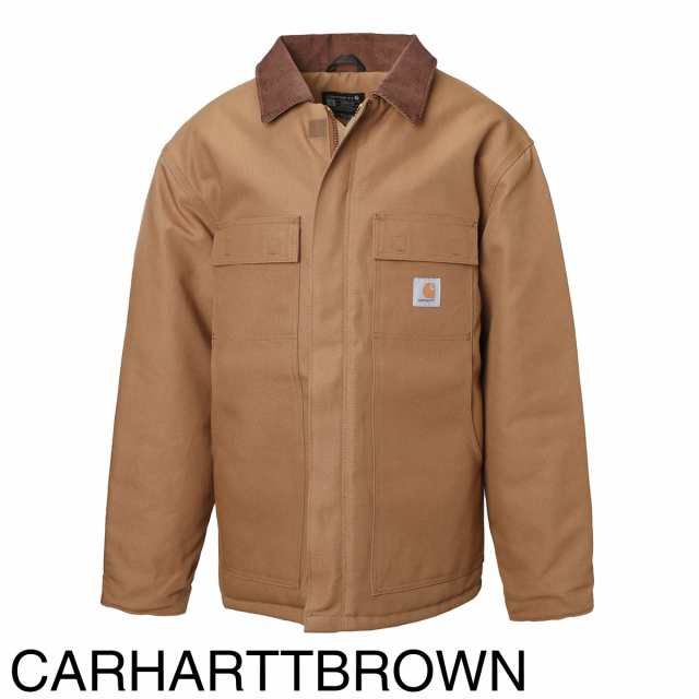 [あす着] カーハート Carhartt 中綿入り ジップアップ ブルゾン メンズ FIRM DUCK INSULATED TRADITIONAL COAT