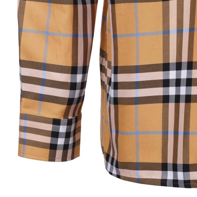 [あす着] バーバリー BURBERRY 長袖レギュラーカラーシャツ 総柄シャツ メンズ CAXBRIDGE あす着] バーバリー BURBERRY 長袖レギュラーカラーシャツ 総柄シャツ