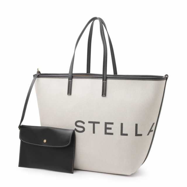 [あす着] ステラマッカートニー STELLA McCARTNEY トートバッグ レディース LOGO CANVAS BEACH TOTE BAG