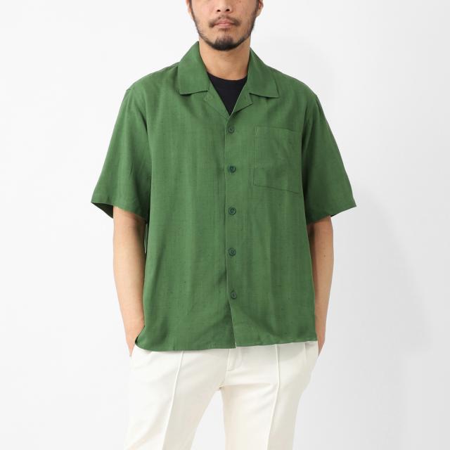 [あす着] アミ AMI 半袖シャツ 半袖オープンカラーシャツ メンズ