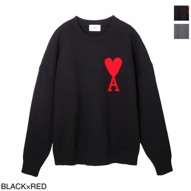 [あす着] アミ AMI ALEXANDRE MATTIUSSI クルーネックニット メンズ レディース ADC CREWNECK SWEATER