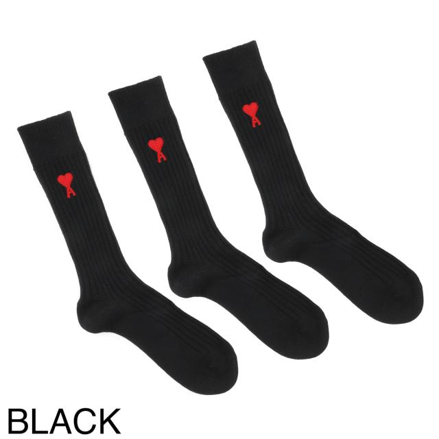アミ AMI 靴下 3足セット ソックス メンズ THREE PACK AMI DE COEURS SOCKS_7