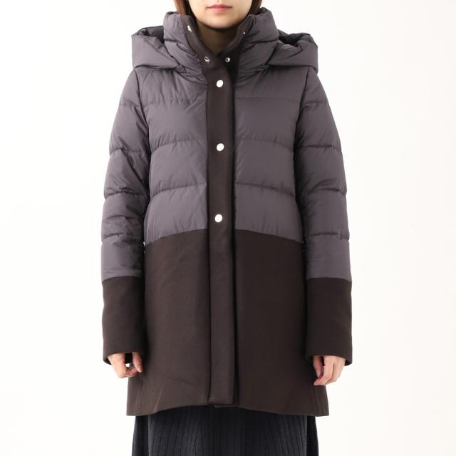 ヘルノ HERNO ダウンコート レディース HERNO GLOBE ECOAGE ECOWOOL AND ULTRALIGHT NYLON A-LINE JACKET_1