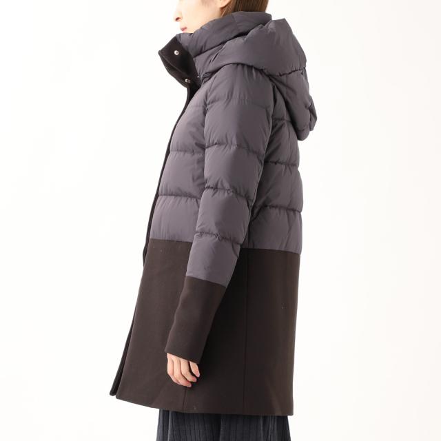 ヘルノ HERNO ダウンコート レディース HERNO GLOBE ECOAGE ECOWOOL AND ULTRALIGHT NYLON A-LINE JACKET_2