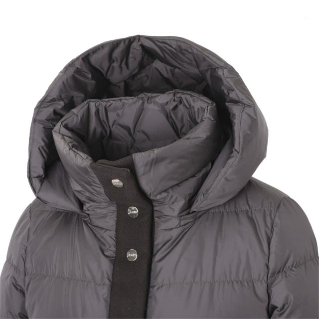 ヘルノ HERNO ダウンコート レディース HERNO GLOBE ECOAGE ECOWOOL AND ULTRALIGHT NYLON A-LINE JACKET_6