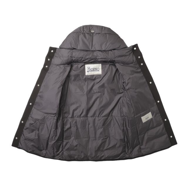 ヘルノ HERNO ダウンコート レディース HERNO GLOBE ECOAGE ECOWOOL AND ULTRALIGHT NYLON A-LINE JACKET_10