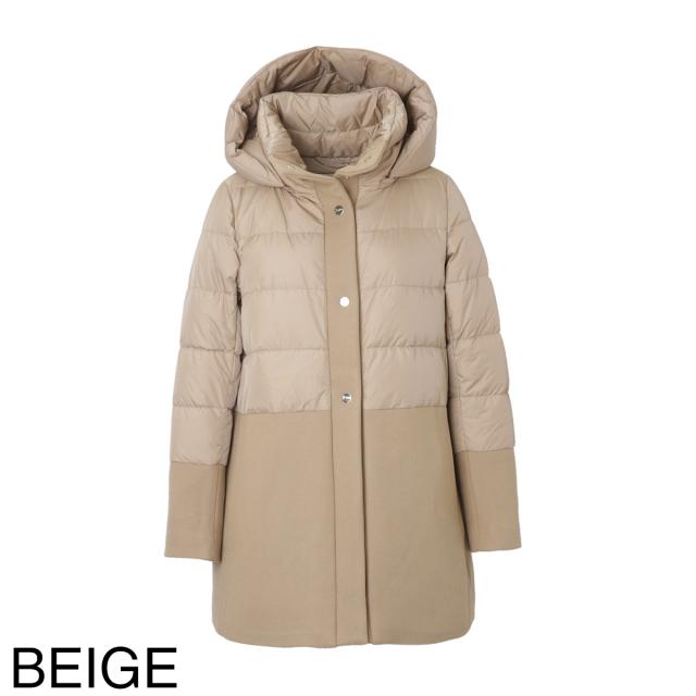 ヘルノ HERNO ダウンコート レディース HERNO GLOBE ECOAGE ECOWOOL AND ULTRALIGHT NYLON A-LINE JACKET_17