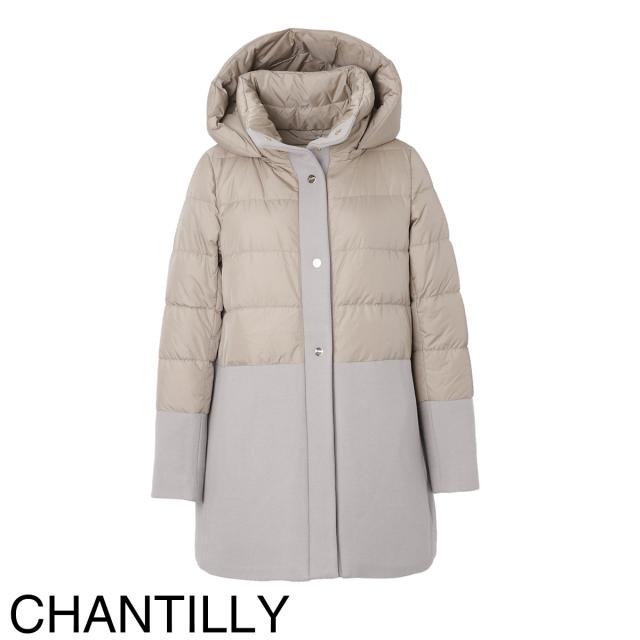 ヘルノ HERNO ダウンコート レディース HERNO GLOBE ECOAGE ECOWOOL AND ULTRALIGHT NYLON A-LINE JACKET_18