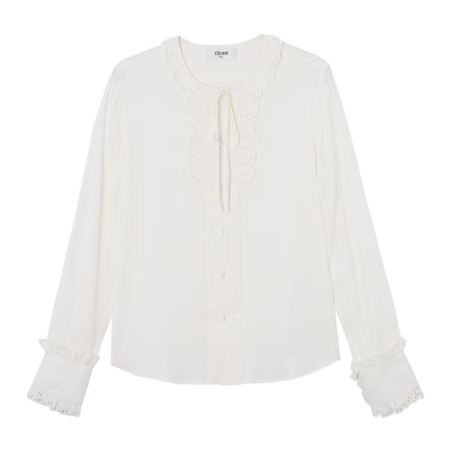 [あす着] セリーヌ CELINE ブラウス ロミーシャツ レディース