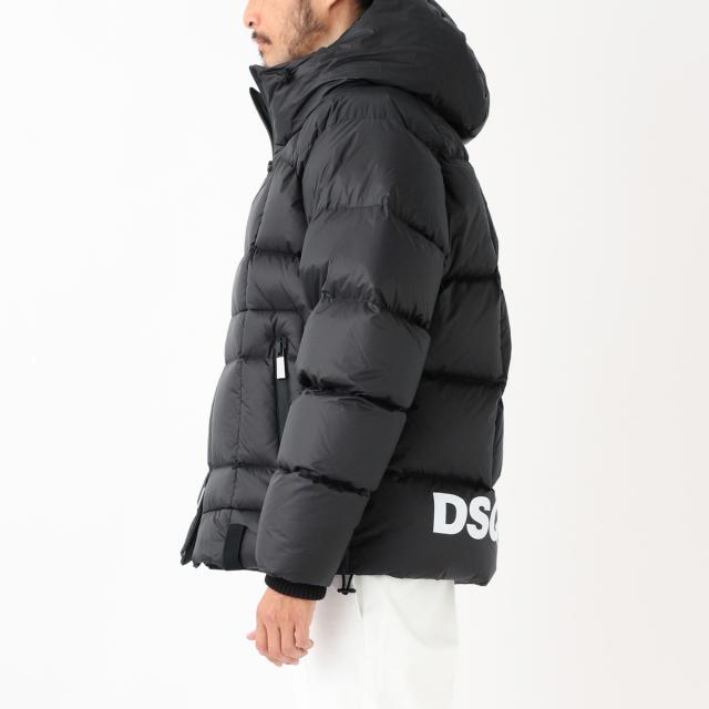 ディースクエアード ダウンブルゾン ダウンジャケット S74AM1322S54056900 Hooded Puffer メンズ S74AM1322S54056 ブラック DSQUARED2 DSQUARED2 ディースクエアード ダウンジャケット CLASSIC