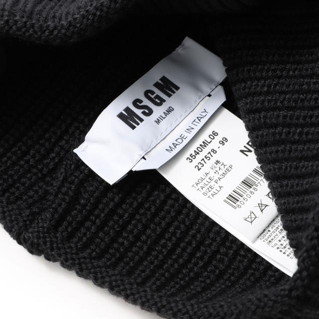 ネコポス対応(2点まで)』エムエスジーエム MSGM ニットキャップ