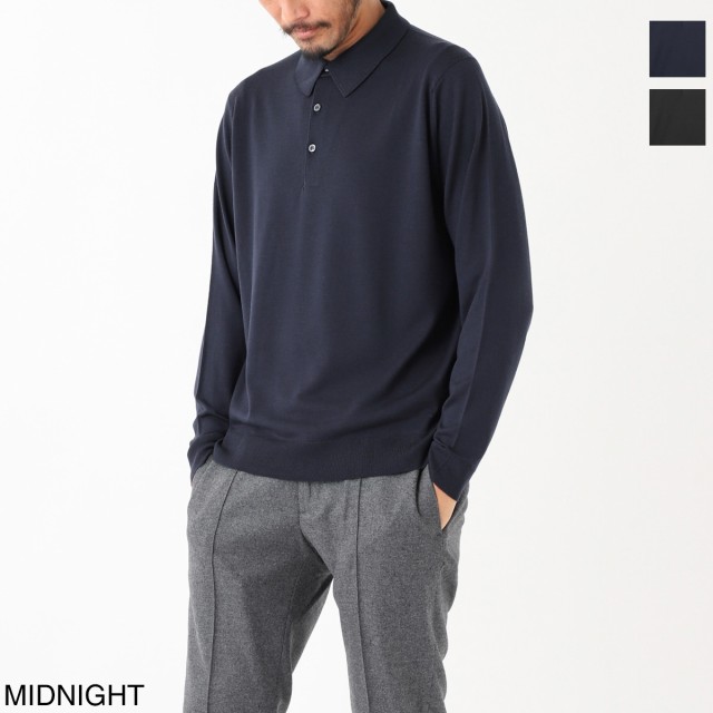 [あす着] ジョンスメドレー JOHN SMEDLEY ニット 長袖ポロシャツ メンズ KNOLL MODERN FIT